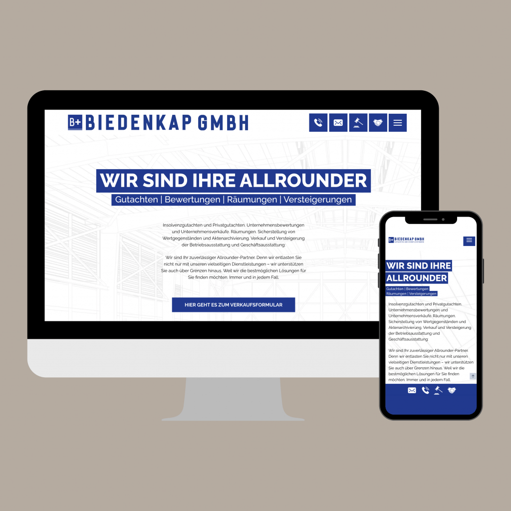 Website-Texte Biedenkap GmbH