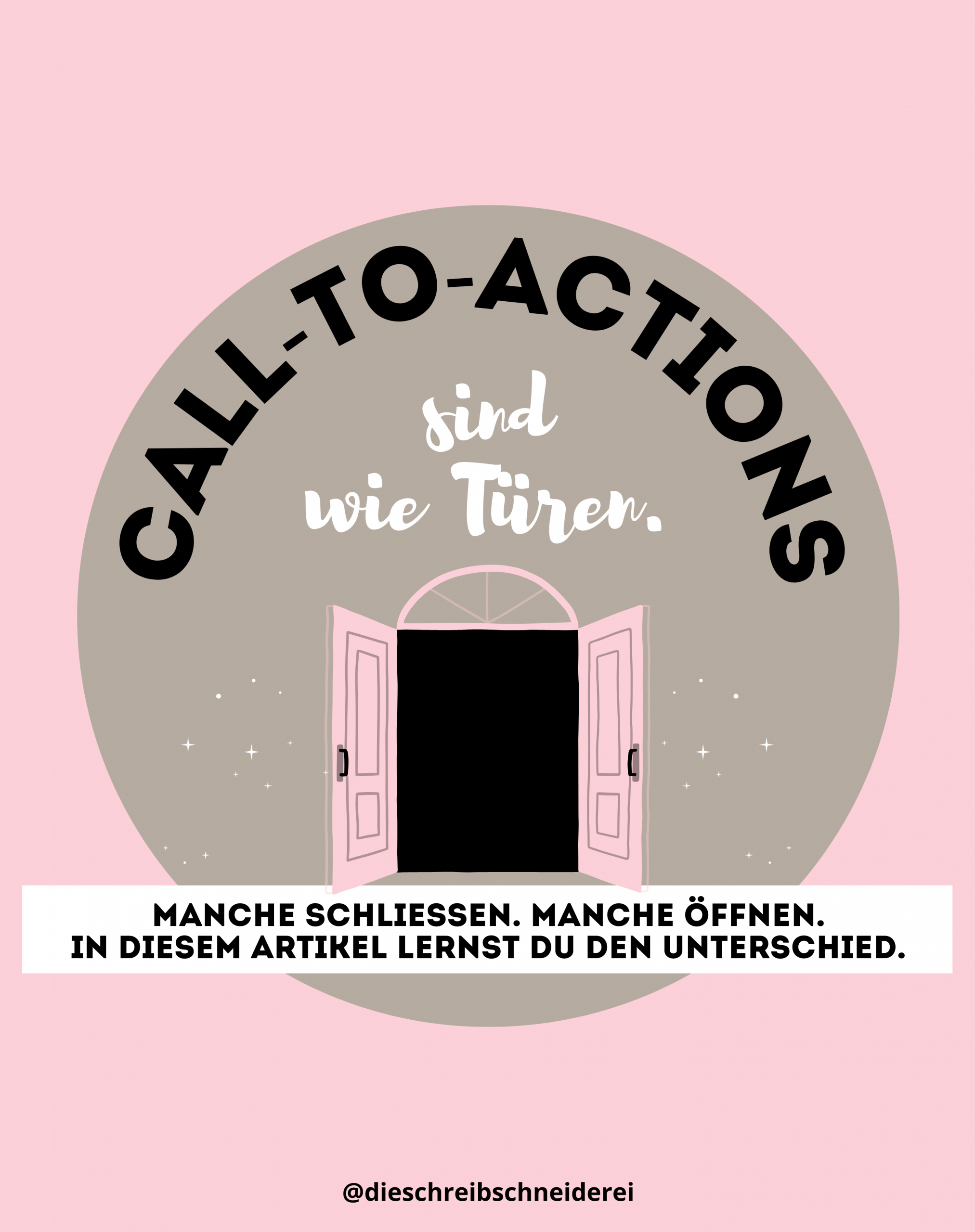 Call-to-Actions (CTAs) sind wie Türen: Manche schließen. Manche öffnen. Heute lernst du den Unterschied.